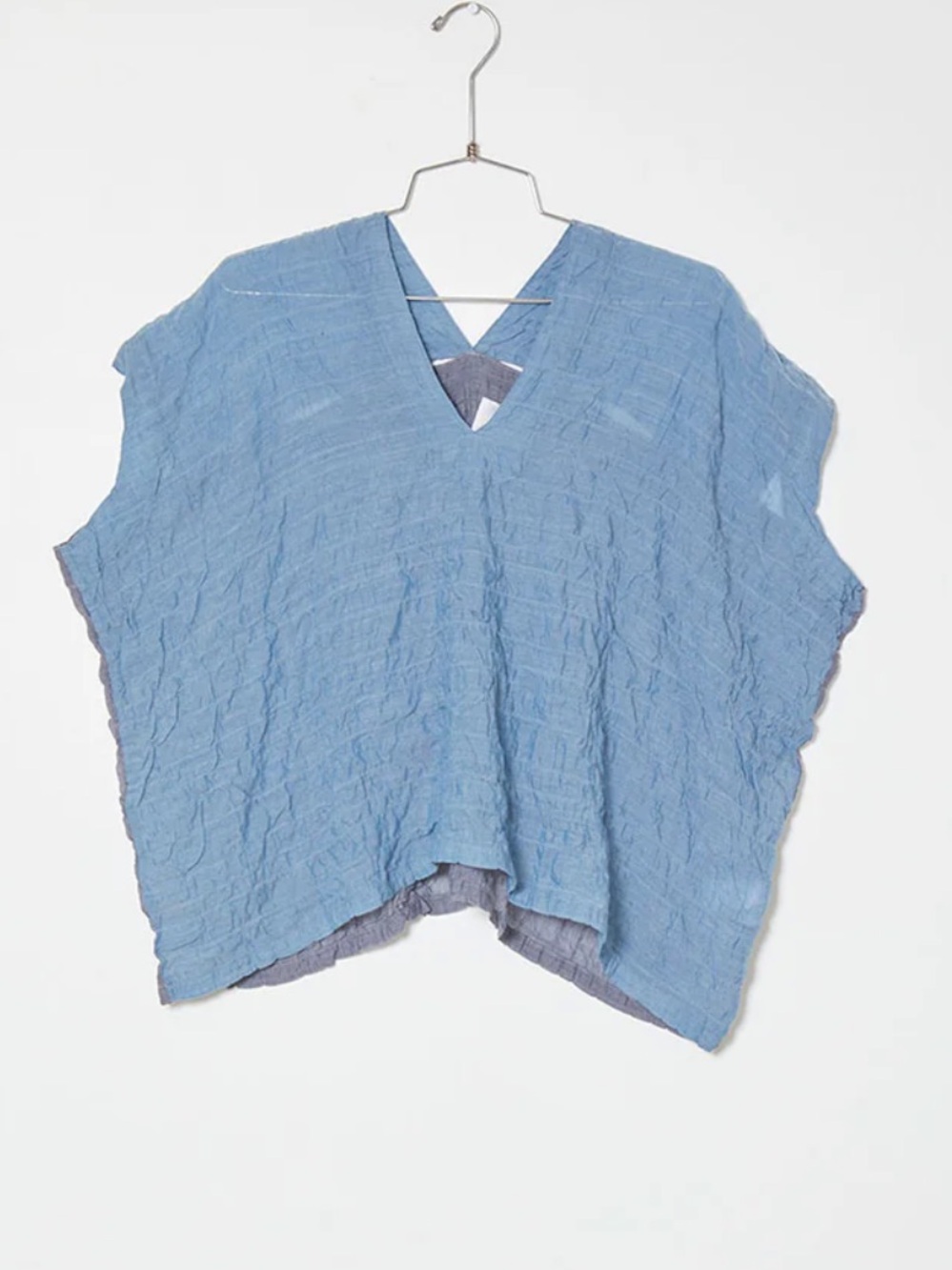 Atelier Delphine Celeste Wave Cotton Reversible Top